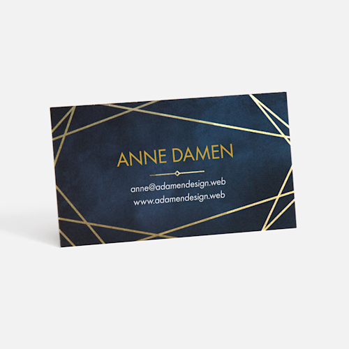 Visitekaartjes met metallic print