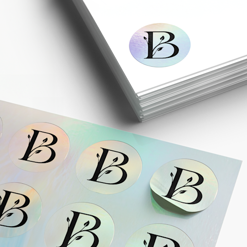 Vellen met hologramstickers