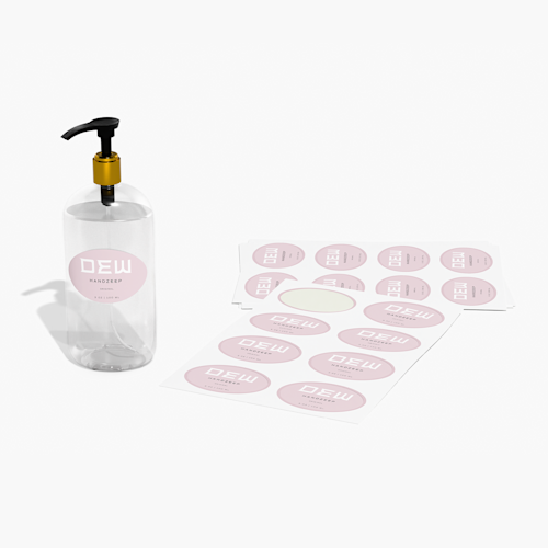 Waterbestendige stickers op vel