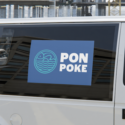 Geperforeerde autoruit stickers