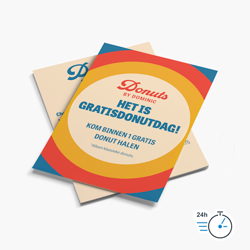 Flyers binnen 1 werkdag bezorgd