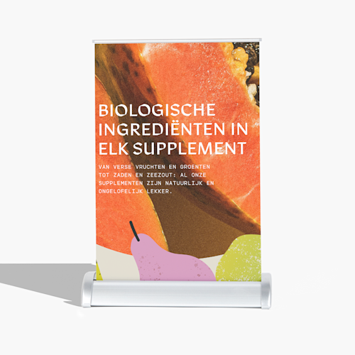 Mini roll-up banners