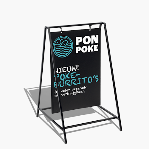 Krijtstoepbord Swing