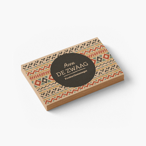 Visitekaartjes kraftpapier