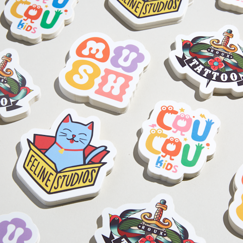 Uitgesneden stickers