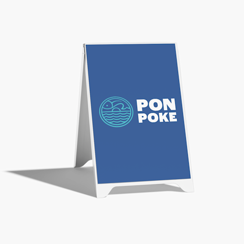 Klapborden met zelfklevende posters