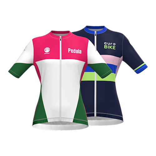 Camisola de ciclismo totalmente personalizável para mulher
