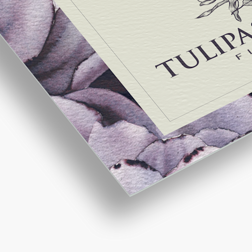 Cartões de visita em papel natural sem revestimento