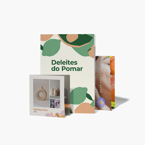 Panfletos com dobra