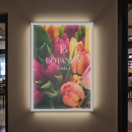 Molduras para póster com luz LED