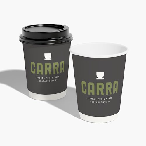 Copos de papel de parede dupla