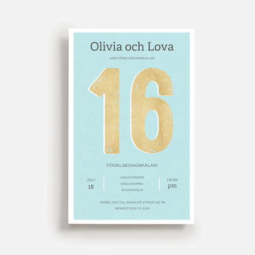 Födelsedagsinbjudningar till tonåringar