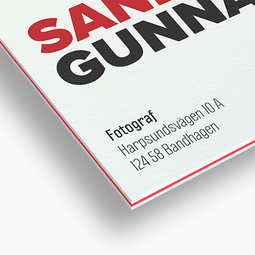 Visitkort med multilager