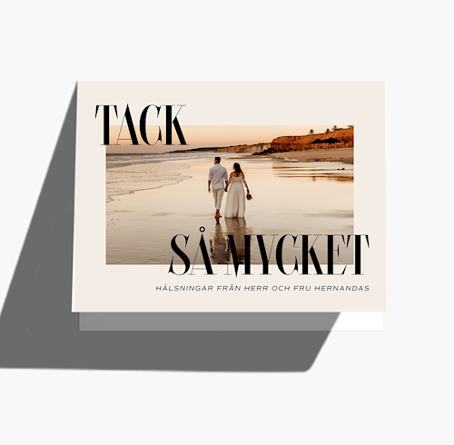 Tackkort