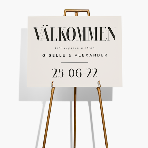 Välkomstskyltar