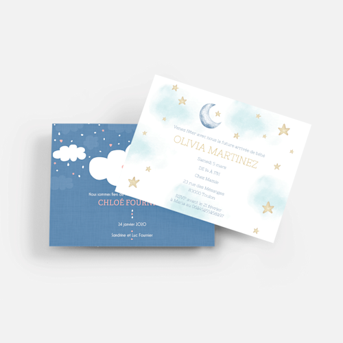 Cartes d’invitations baby shower