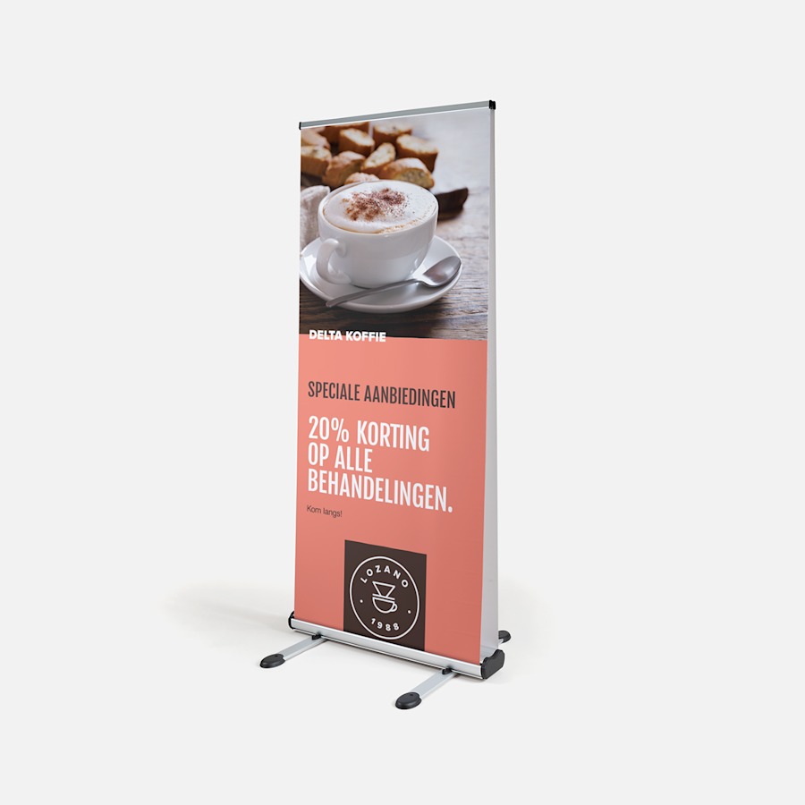 Outdoor roll-up banner