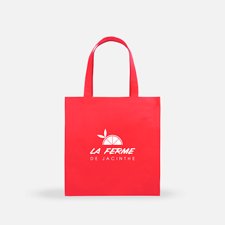 Sacs Fourre-Tout Personnalisés Avec Logo - Sacs Shopping Réutilisables | Taille M Et L | 10 Couleurs