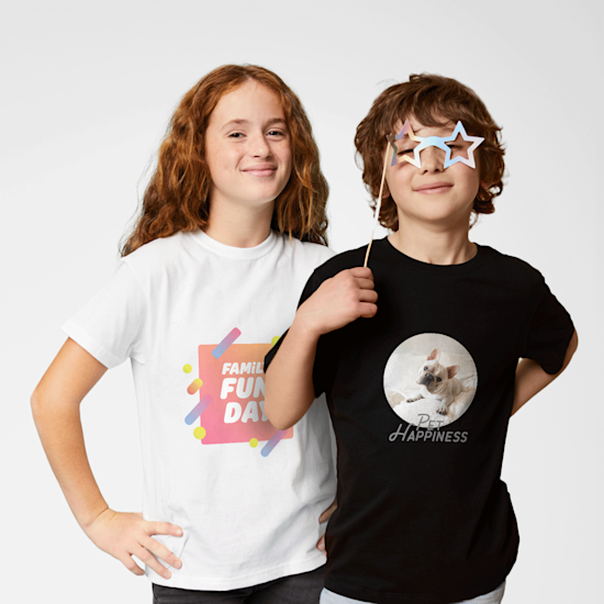 Customizable Youth Crewneck TShirt – Custom T Shirts Canada by