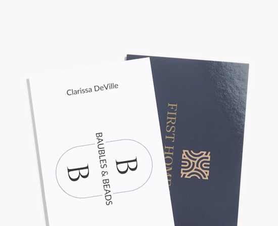 Key business card top