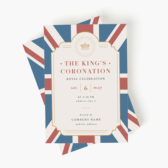 Coronation Party Decorations Stickers, Banners etc VistaPrint