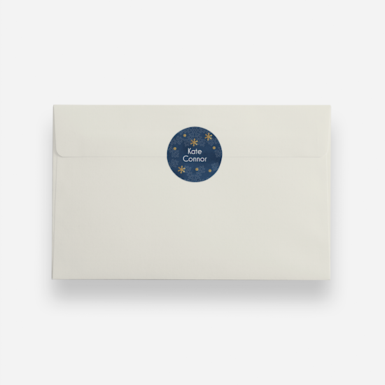 blue custom envelope seal