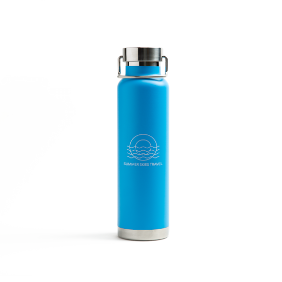 Blue polyester water dispenser bottle cover