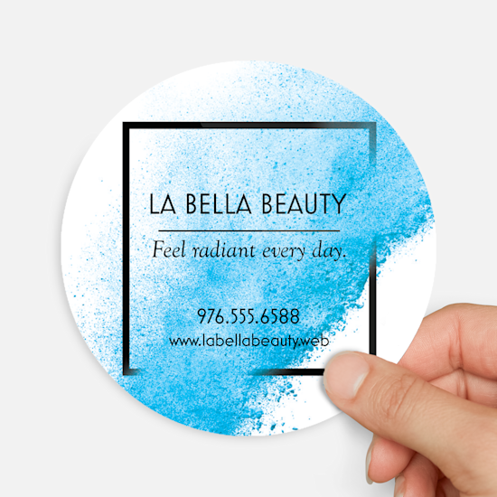 custom 4" x 4" circle stickers