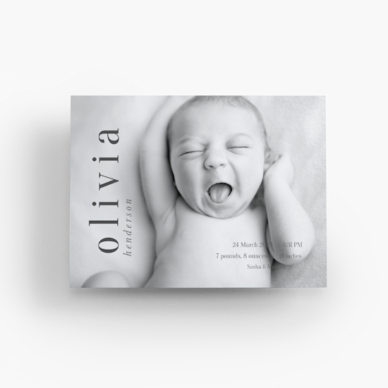 Vistaprint baby announcement cards 2025