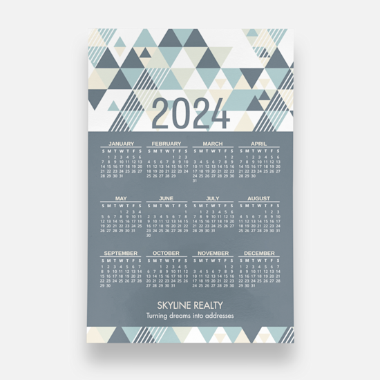 2024 General Theme 13 Month Tear off Magnetic Calendars