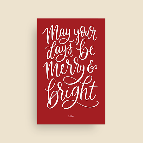 Let your days be merry and bright Royalty Free Vector Image