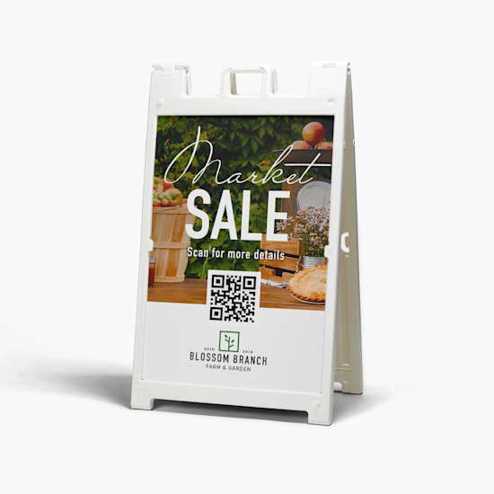 A Frame Sign, Blank Sandwich Board Business Signs
