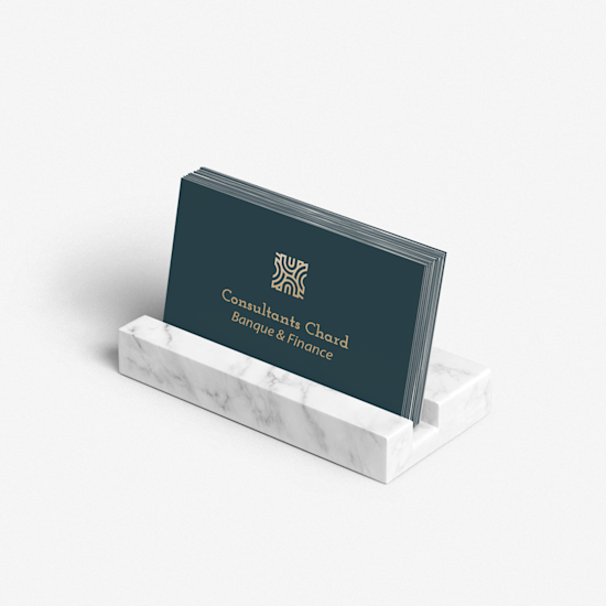 Une Carte De Visite Blanche Vide Photo stock - Image du plaquette