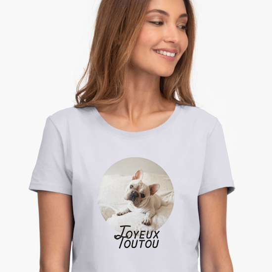 T-shirt sport femme vegan personnalisé | Génicado