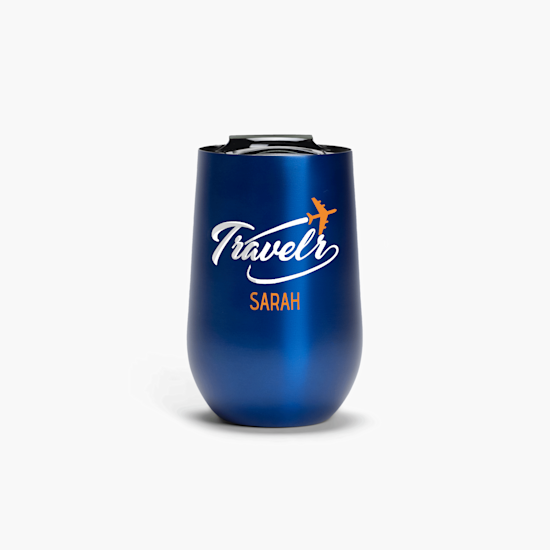 Pack De 2 Tasses Isothermes En Mousse ThermoServ - 16oz, Couleurs Rouge Et Bleu