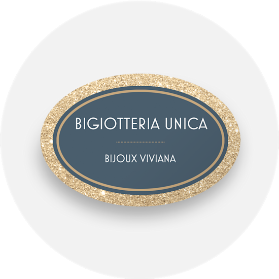 Adesivi FATTO A MANO oro e argento da 2,5cm base bianca - Noemi Hobby e