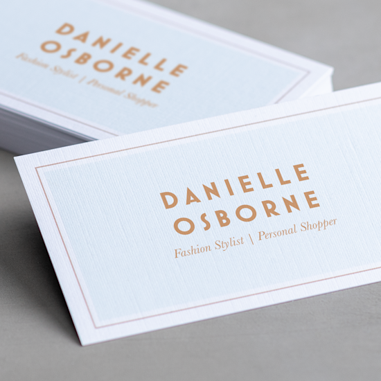 Linen business cards