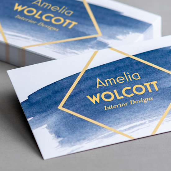 Matte business cards