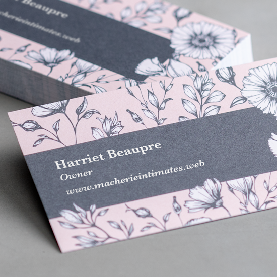 Recycled matte business cards