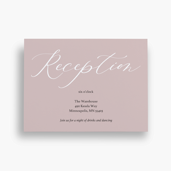 Wedding Reception Cards