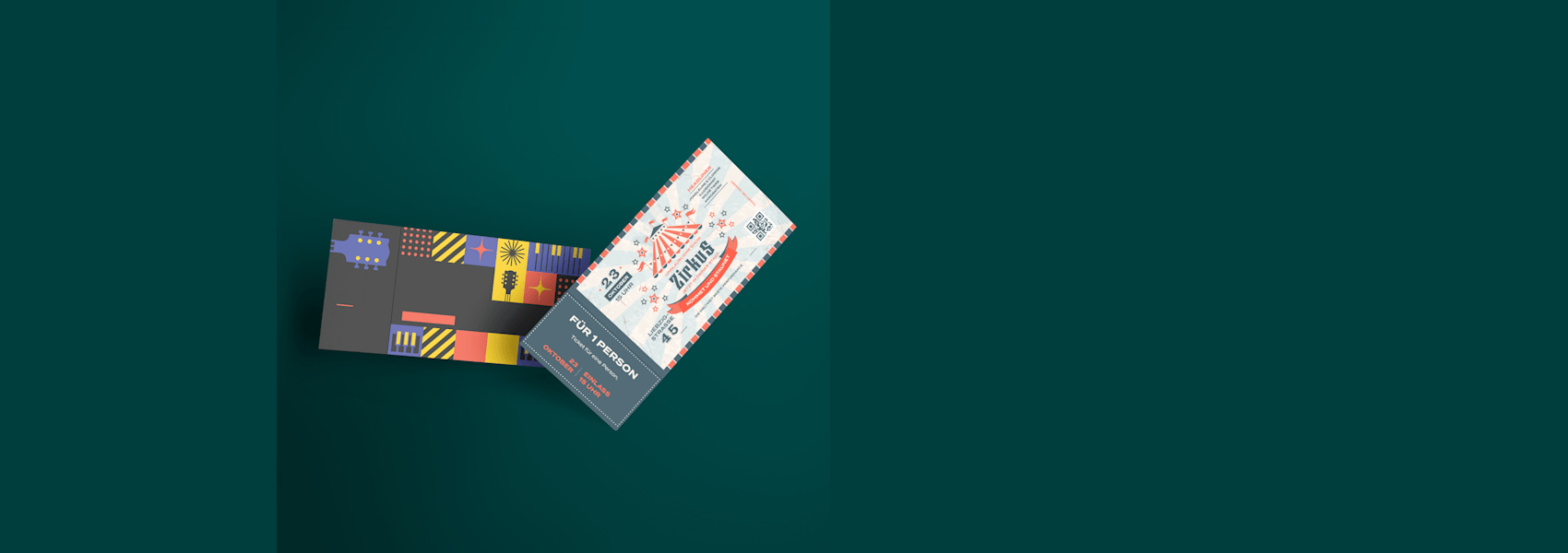 Tickets gestalten und drucken VistaPrint