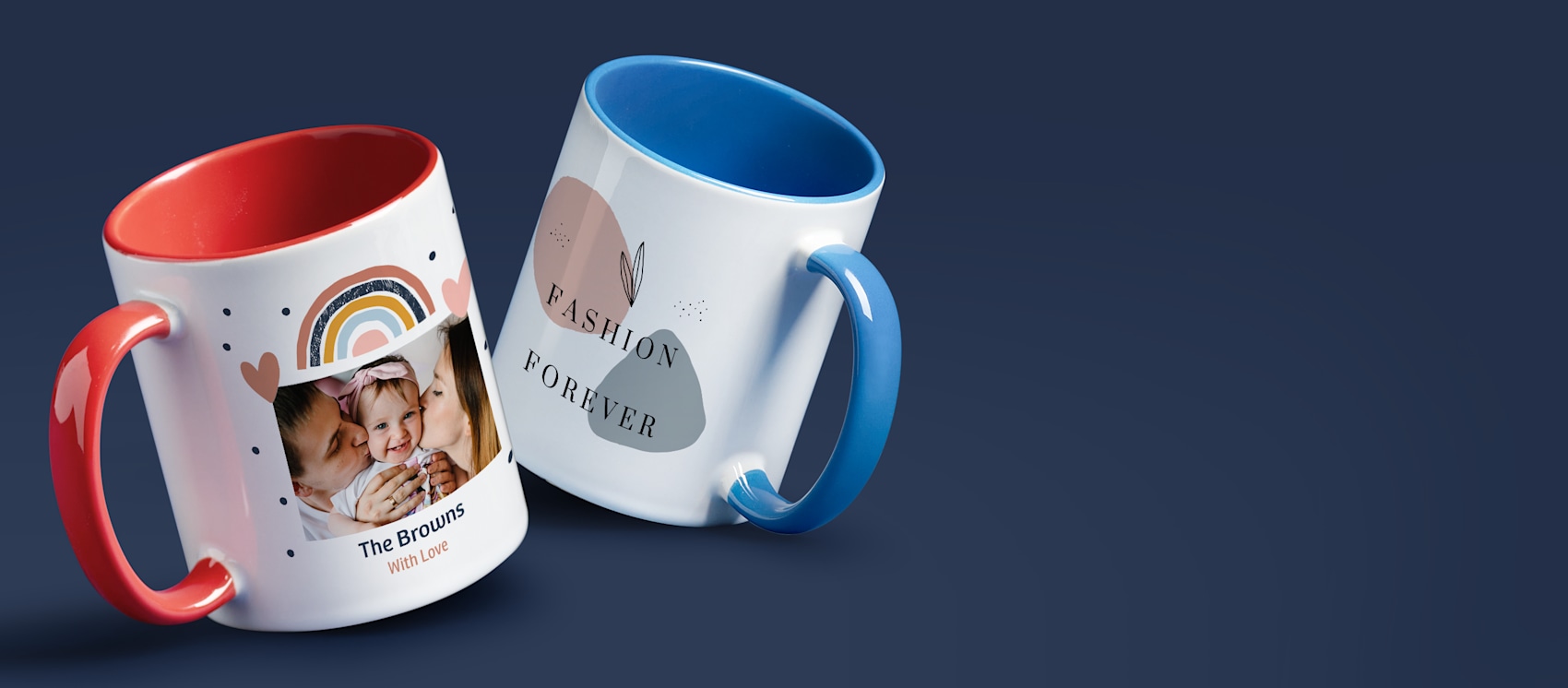 Picture Personalized Coffee Mug 15 oz Customizable Coffee Mug & Tea Cup Add Your Photo Logo 8 Different Fonts & Colors Text 