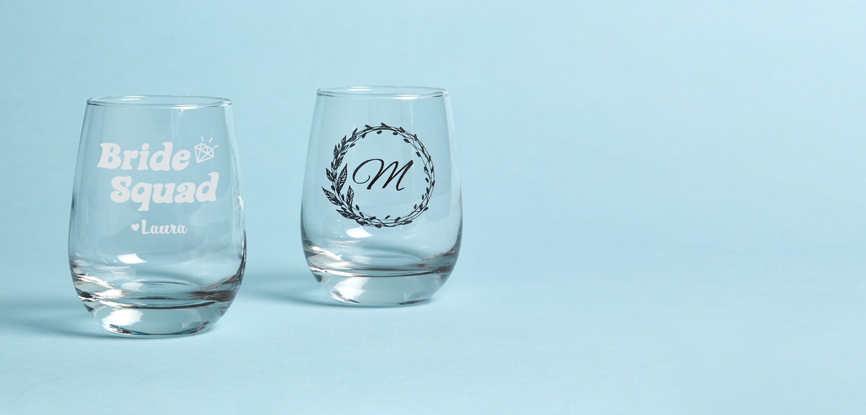 Personalized Stemless Wine Glasses, Laser Etched Wine Glasses VistaPrint