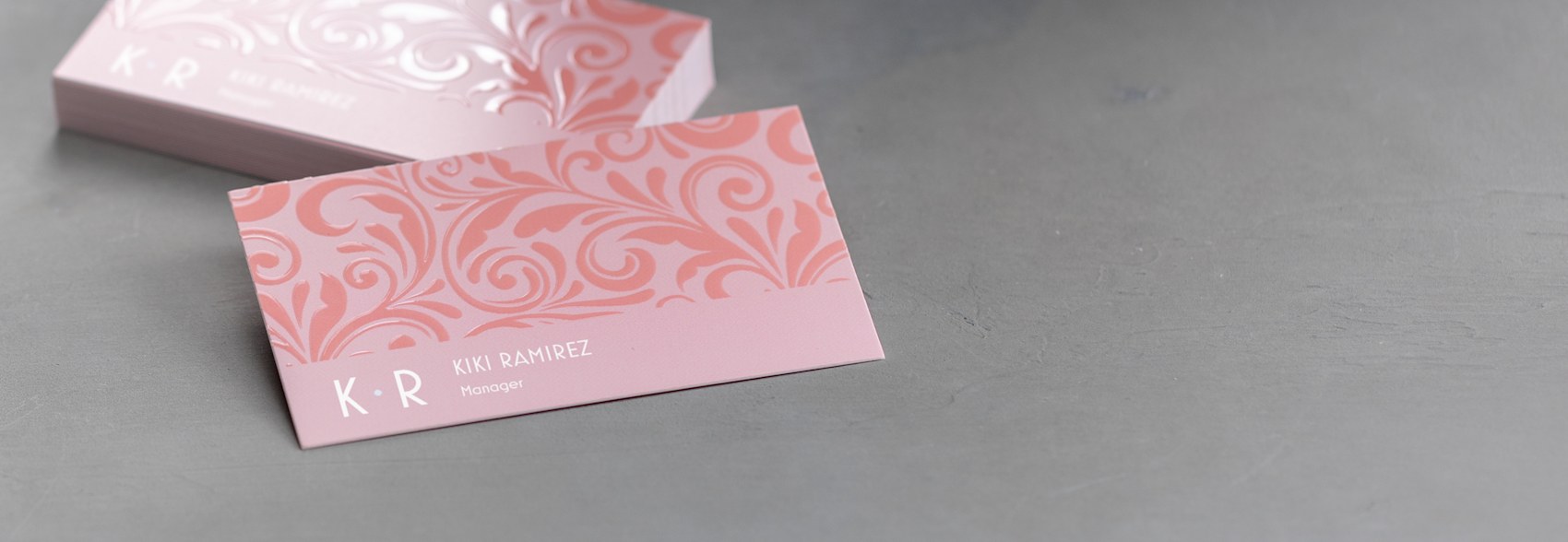 Embossed Gloss Business Cards 2