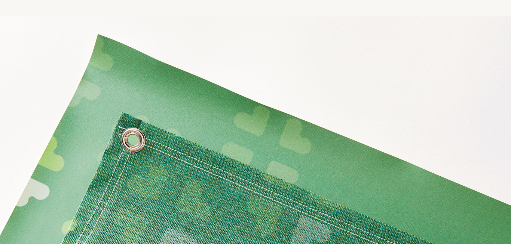 custom green fence banner