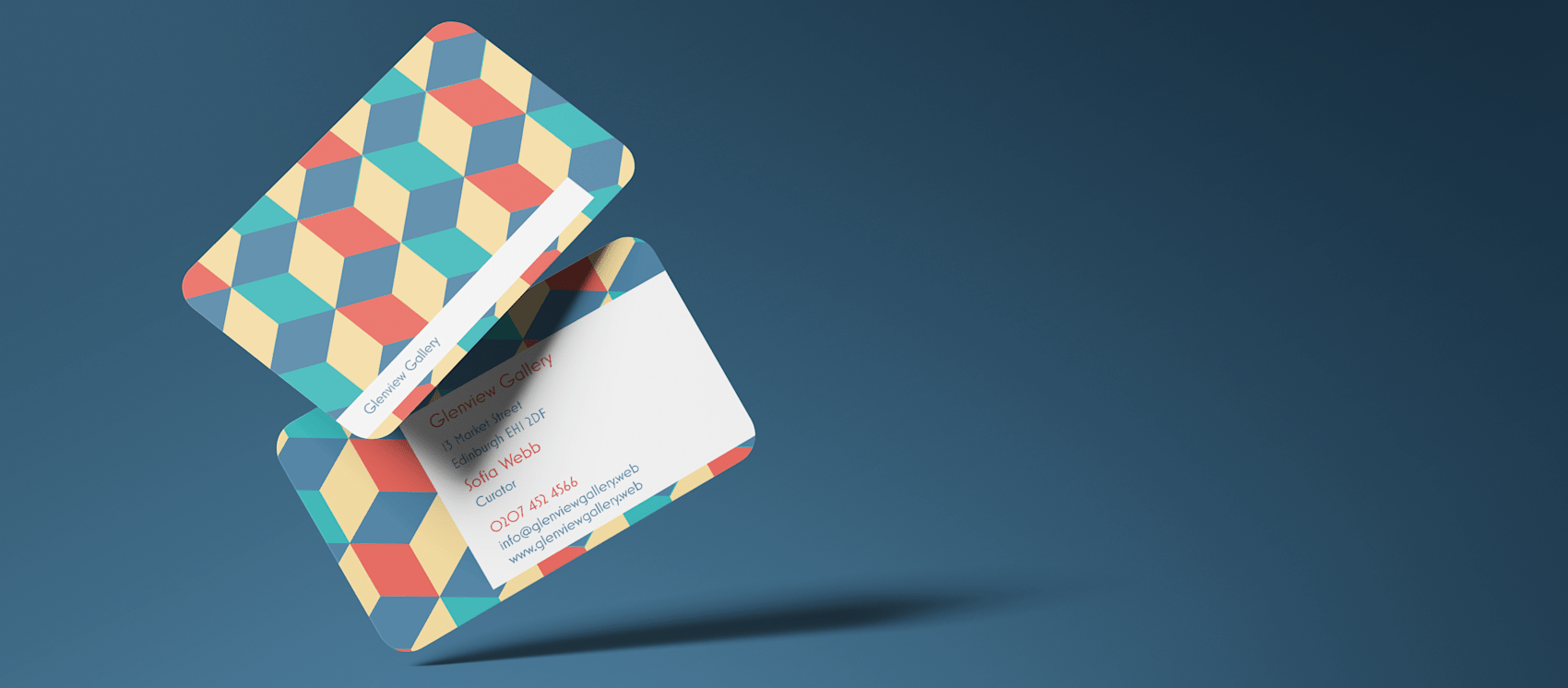 Rounded corner business cards