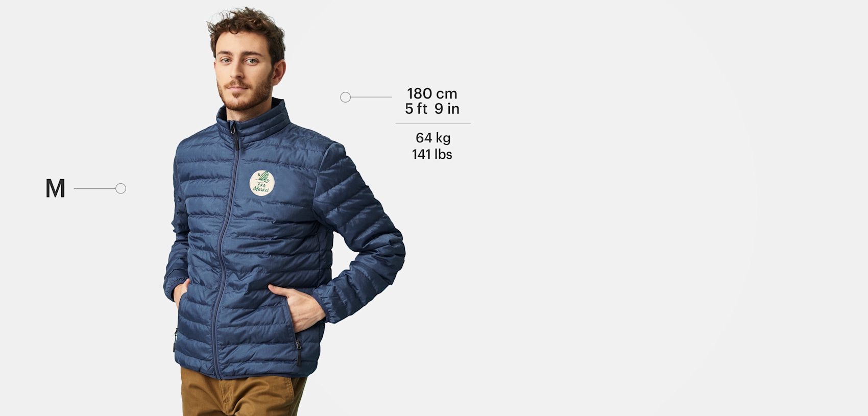 Custom Men's Puffer Jacket VistaPrint UK