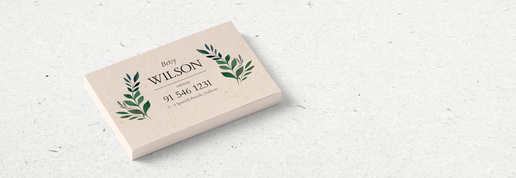 Cotton paper business cards