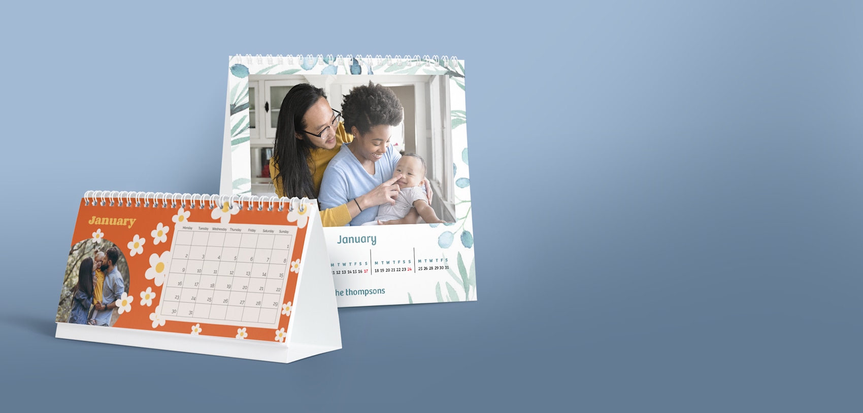 Larger version: Desk calendars