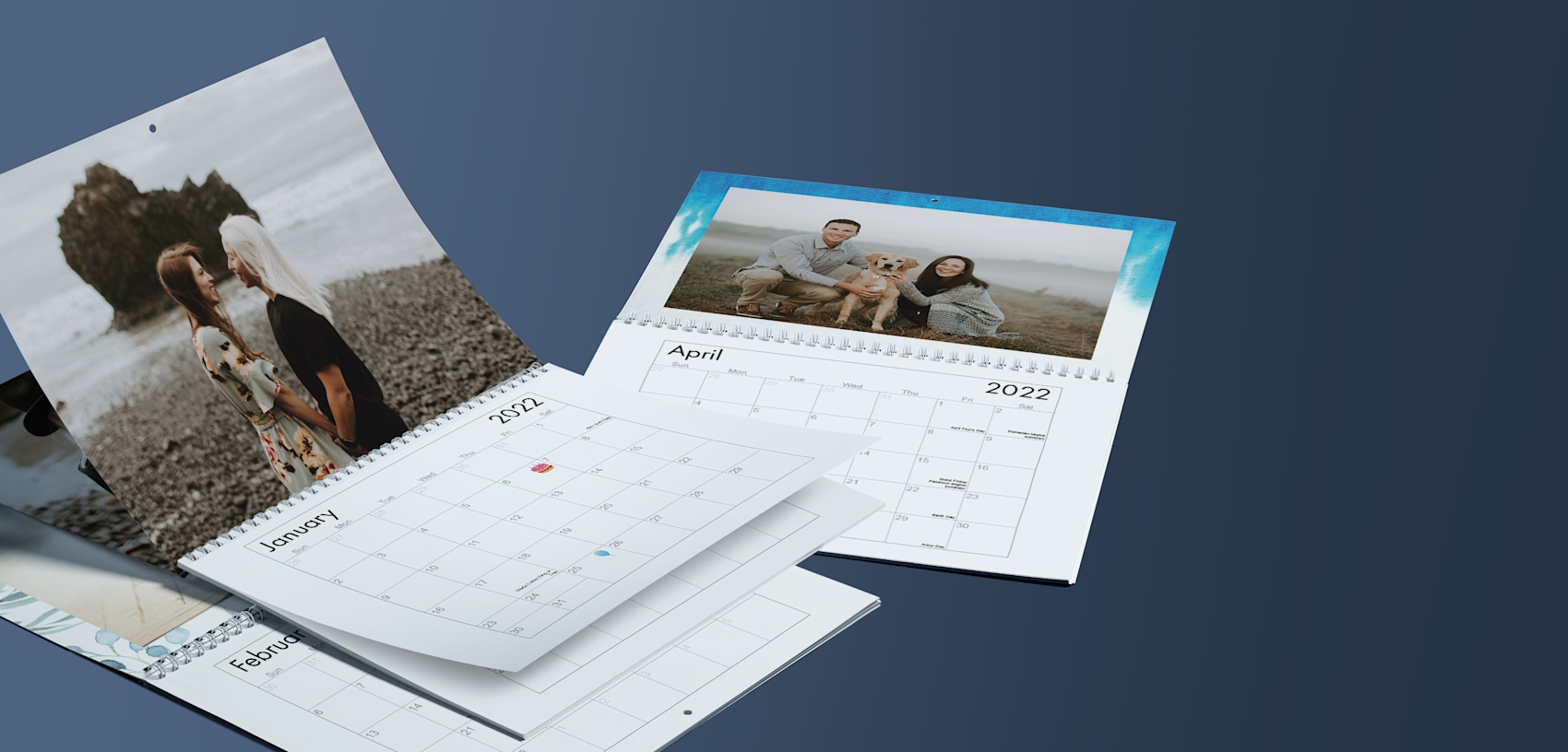 Larger version: personalized wall calendars